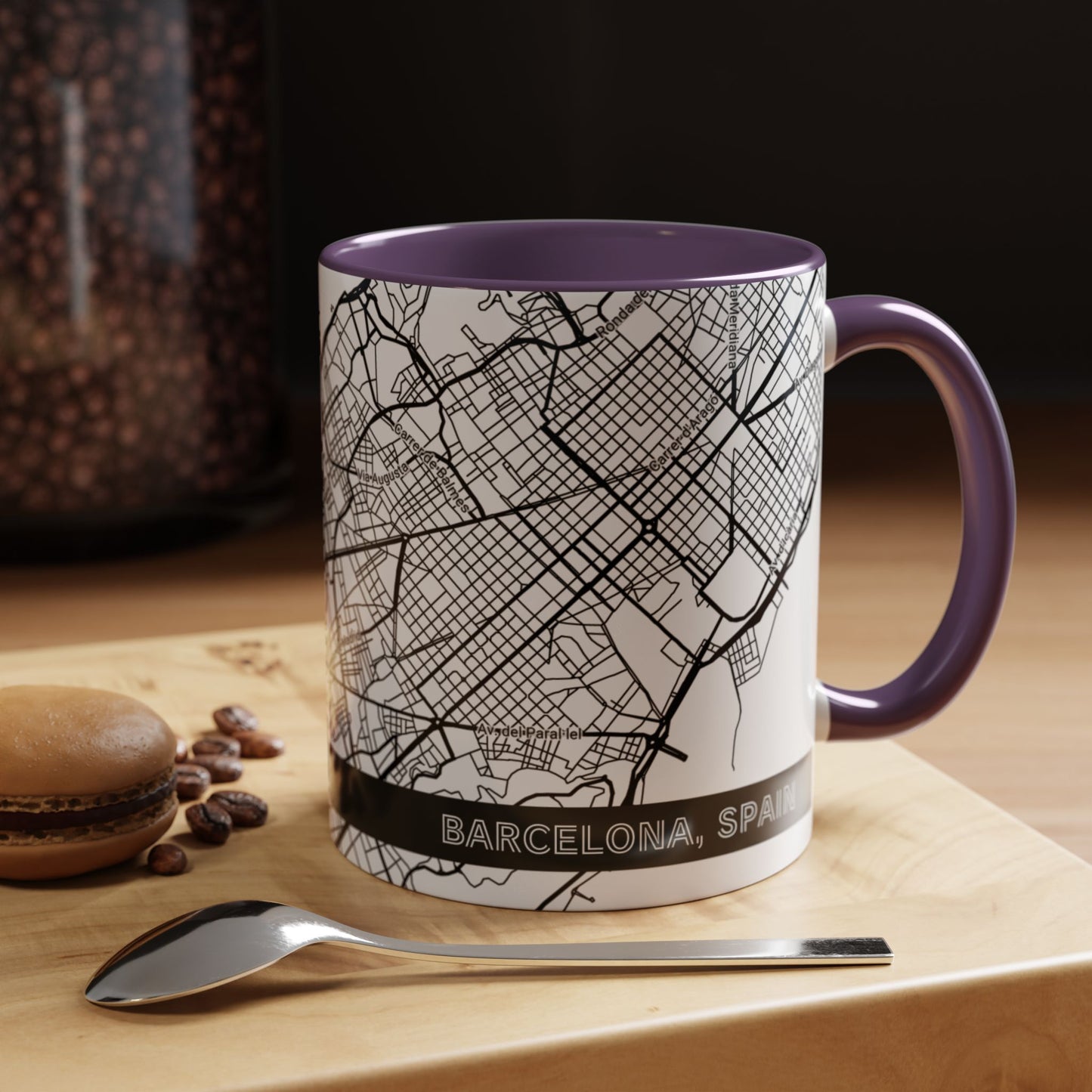 BARCELONA Spain City Map - Personalized Coffee Mug