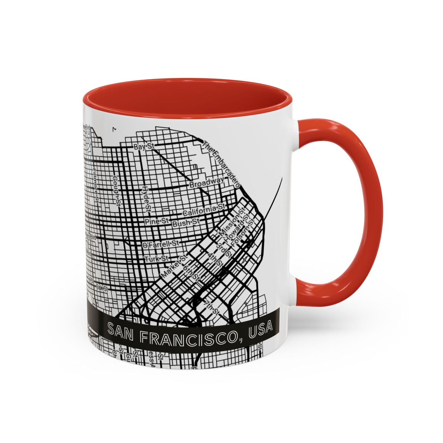 SAN FRANCISCO City Map - Personalized Coffee Mug