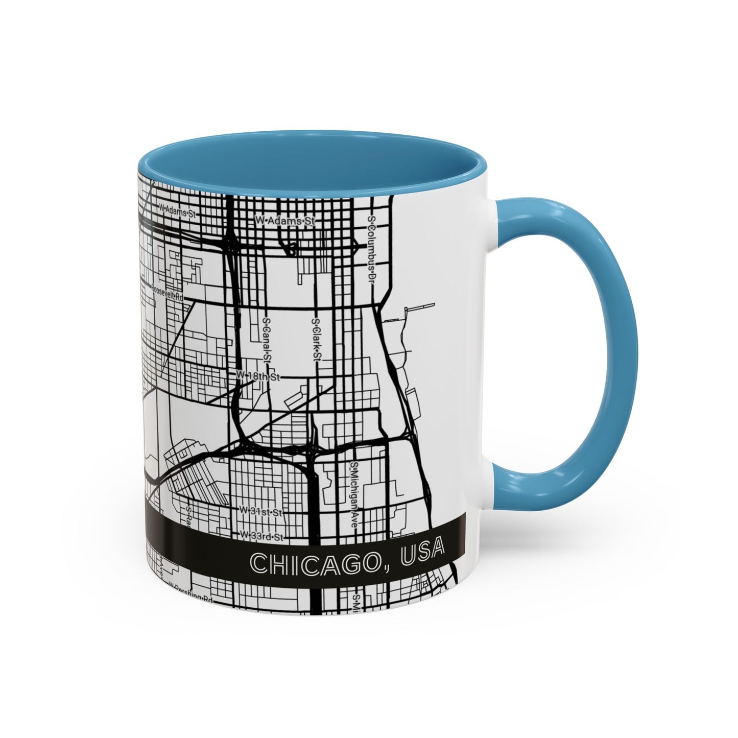 CHICAGO City Map - Personalized Coffee Mug