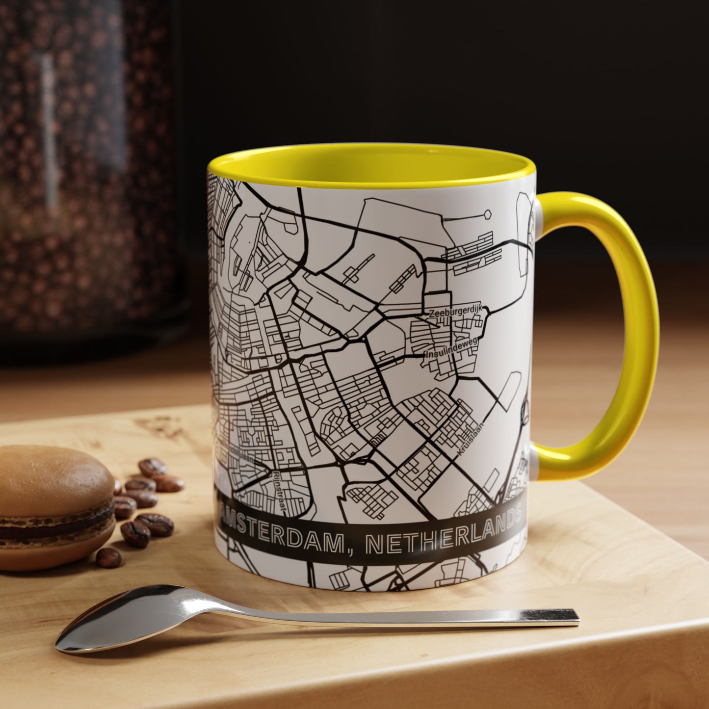 AMSTERDAM Netherlands City Map - Personalized Coffee Mug