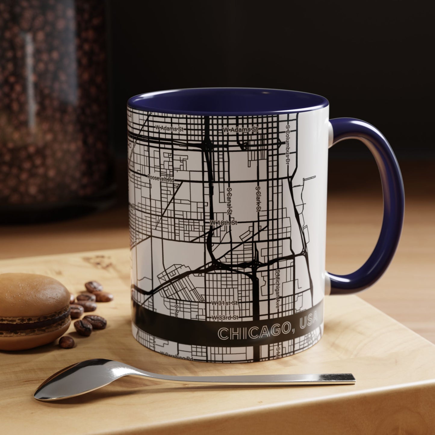 CHICAGO City Map - Personalized Coffee Mug