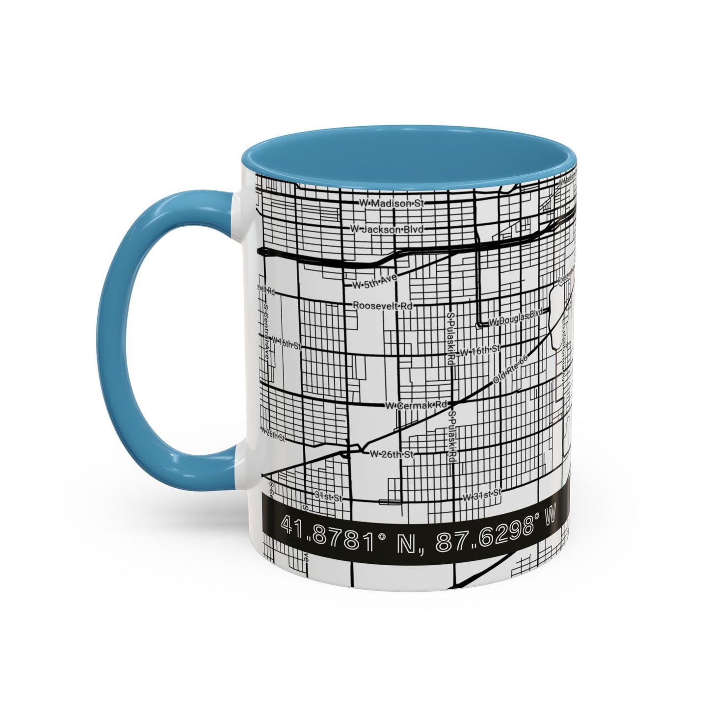 CHICAGO City Map - Personalized Coffee Mug