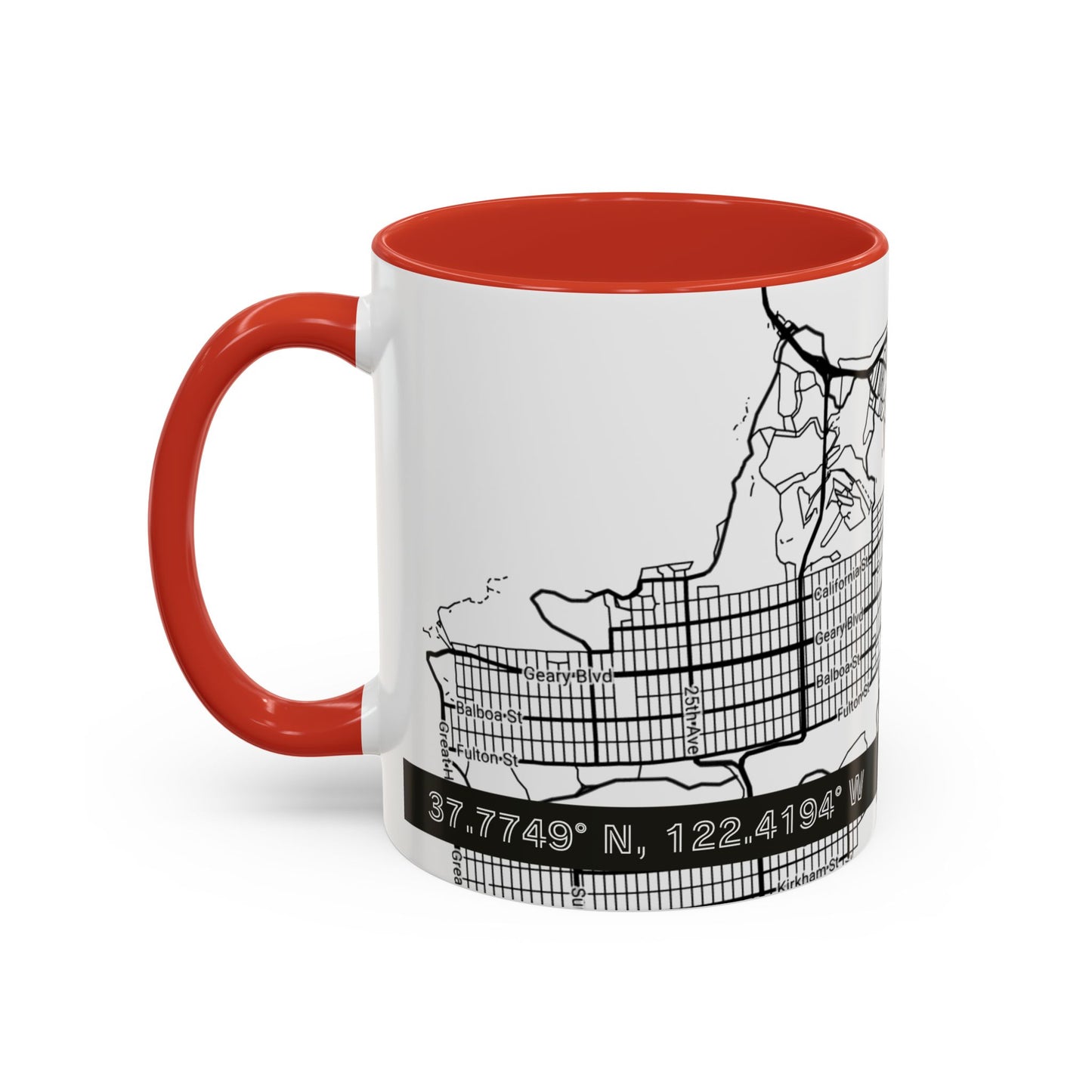 SAN FRANCISCO City Map - Personalized Coffee Mug