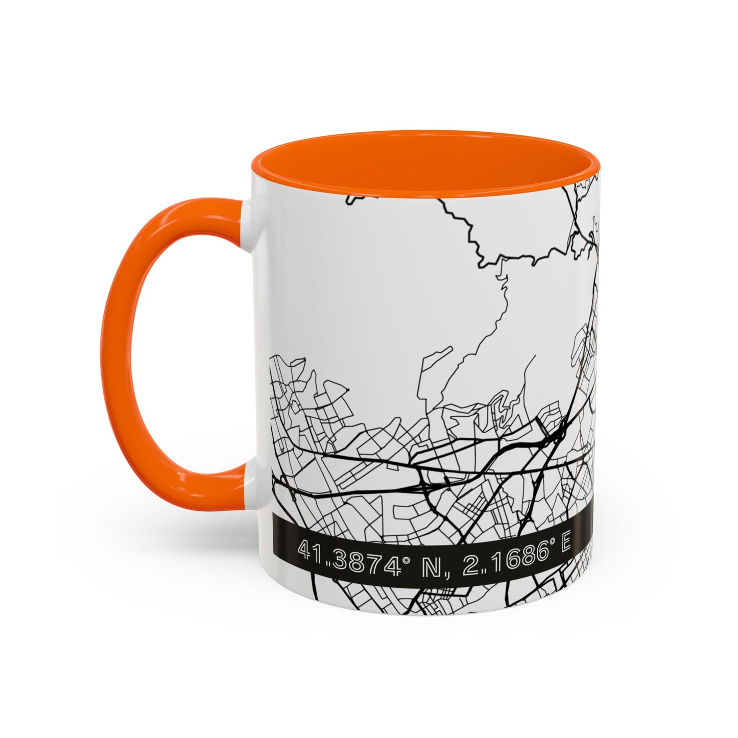 BARCELONA Spain City Map - Personalized Coffee Mug