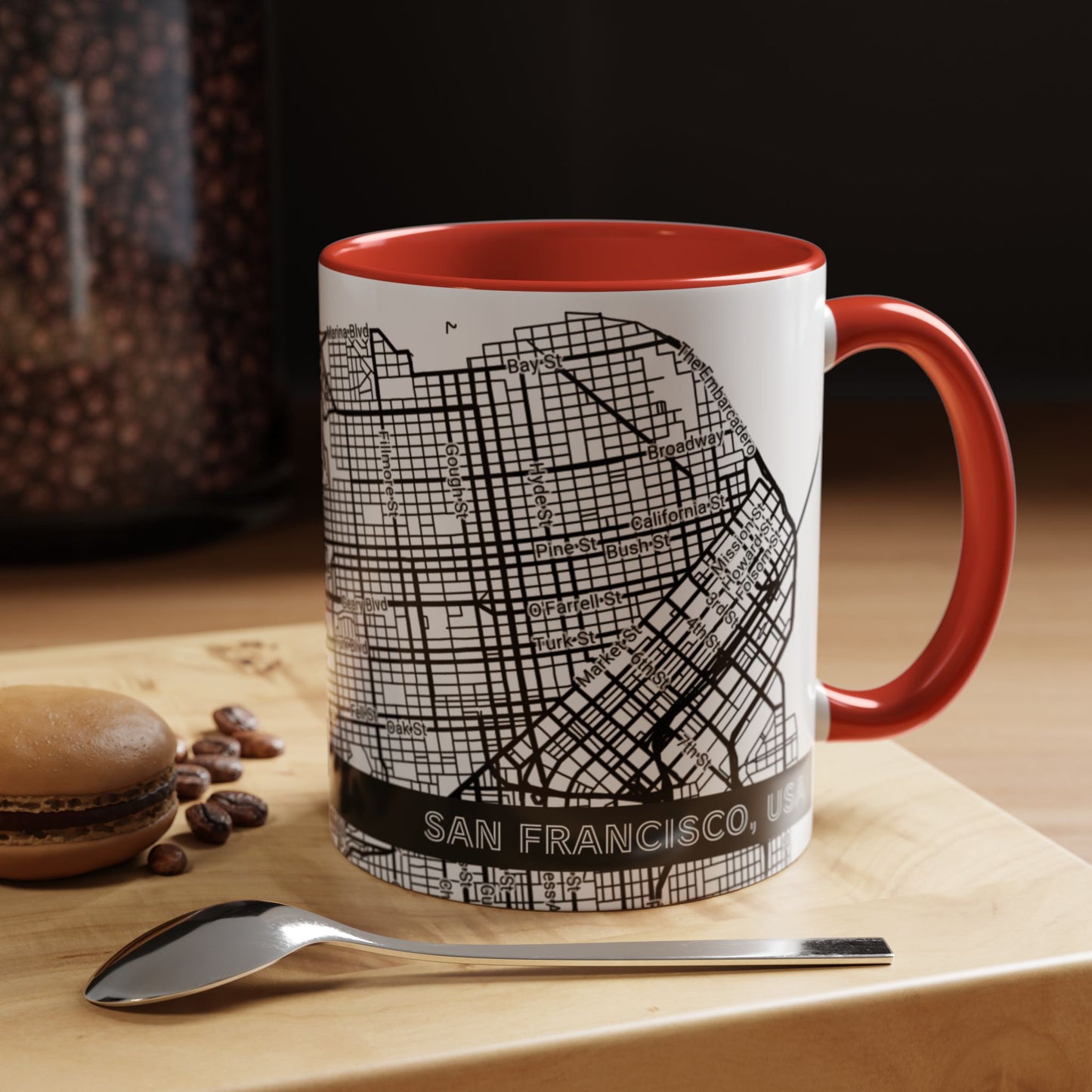 SAN FRANCISCO City Map - Personalized Coffee Mug