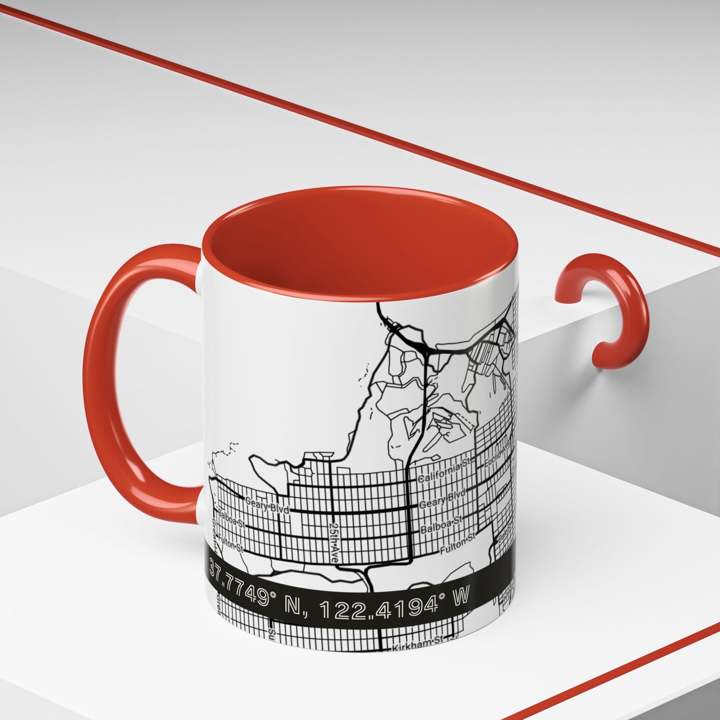 SAN FRANCISCO City Map - Personalized Coffee Mug