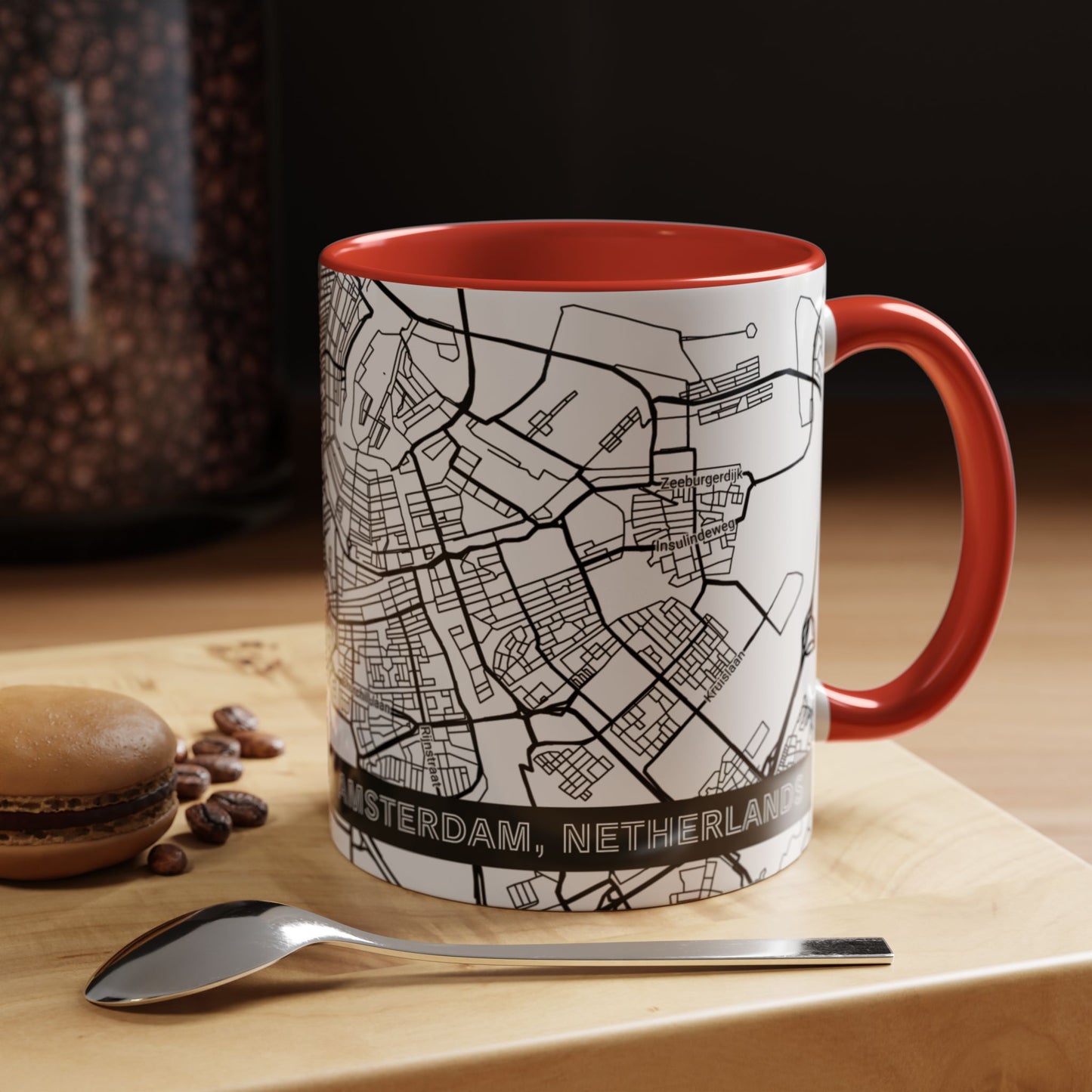 AMSTERDAM Netherlands City Map - Personalized Coffee Mug