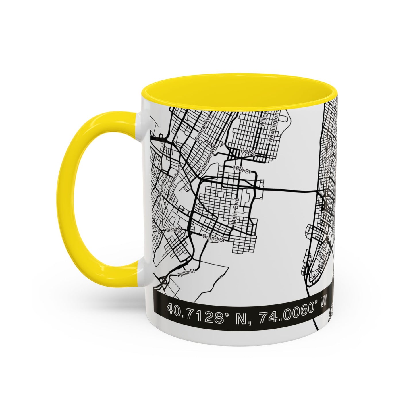 NEW YORK City Map - Personalized Coffee Mug