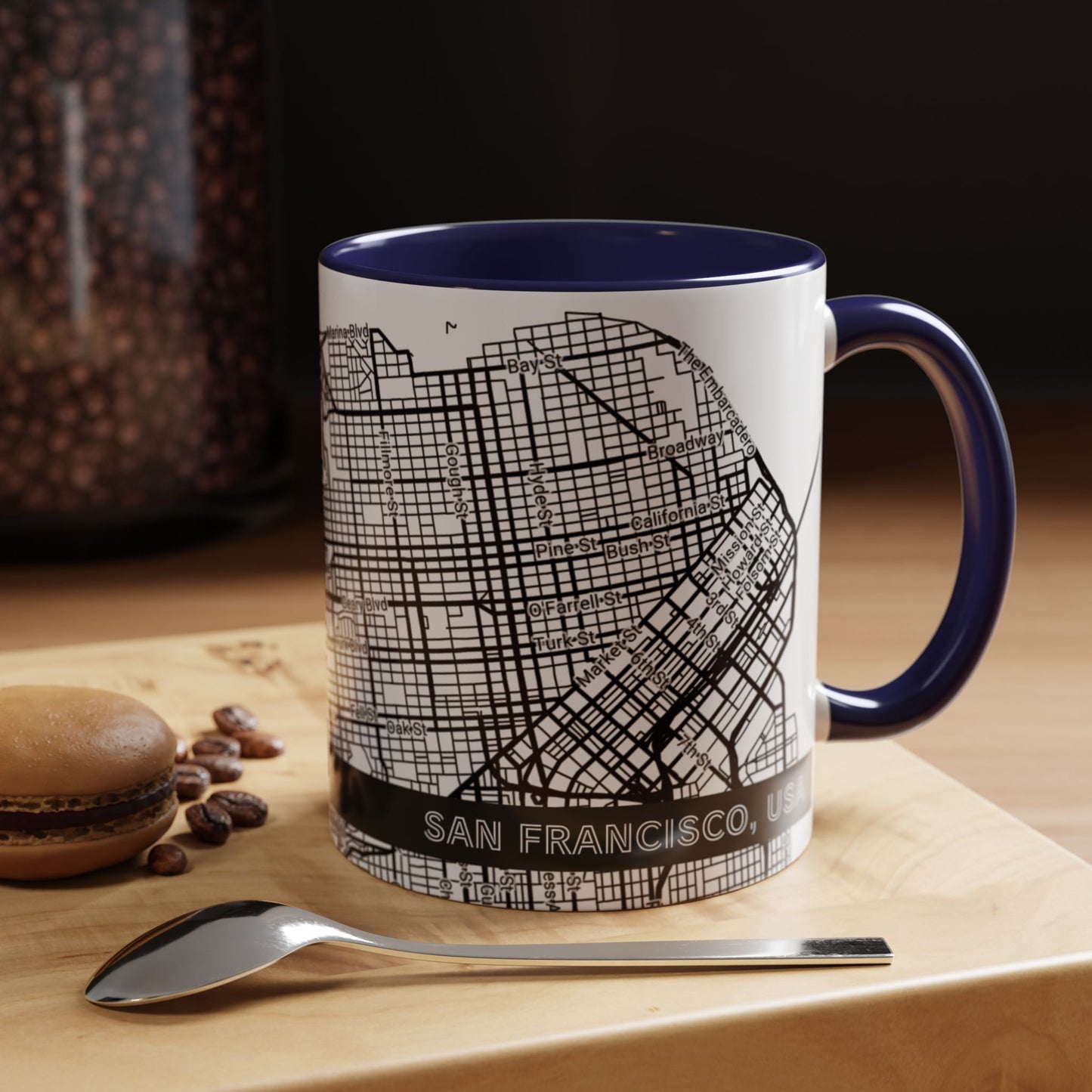 SAN FRANCISCO City Map - Personalized Coffee Mug
