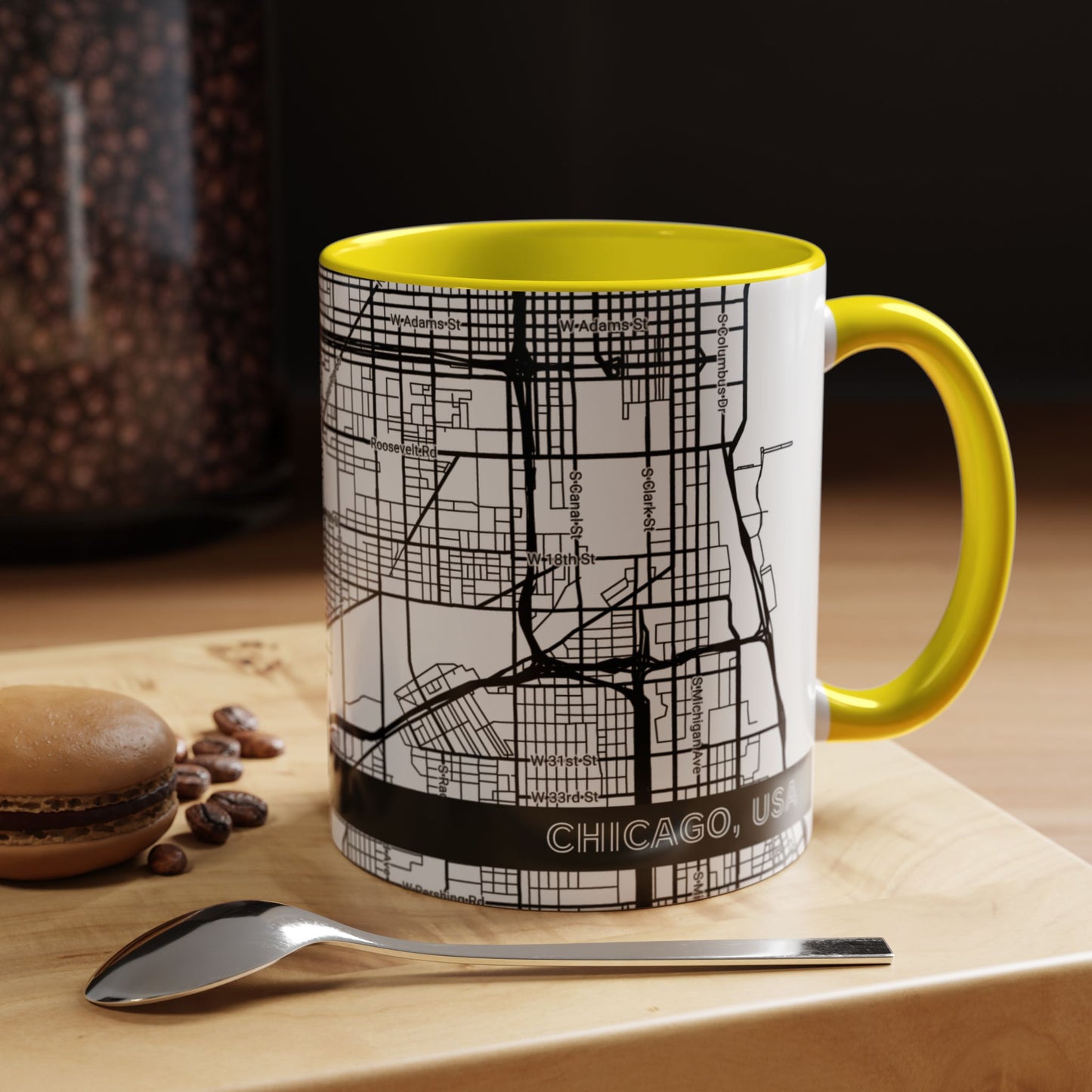 CHICAGO City Map - Personalized Coffee Mug