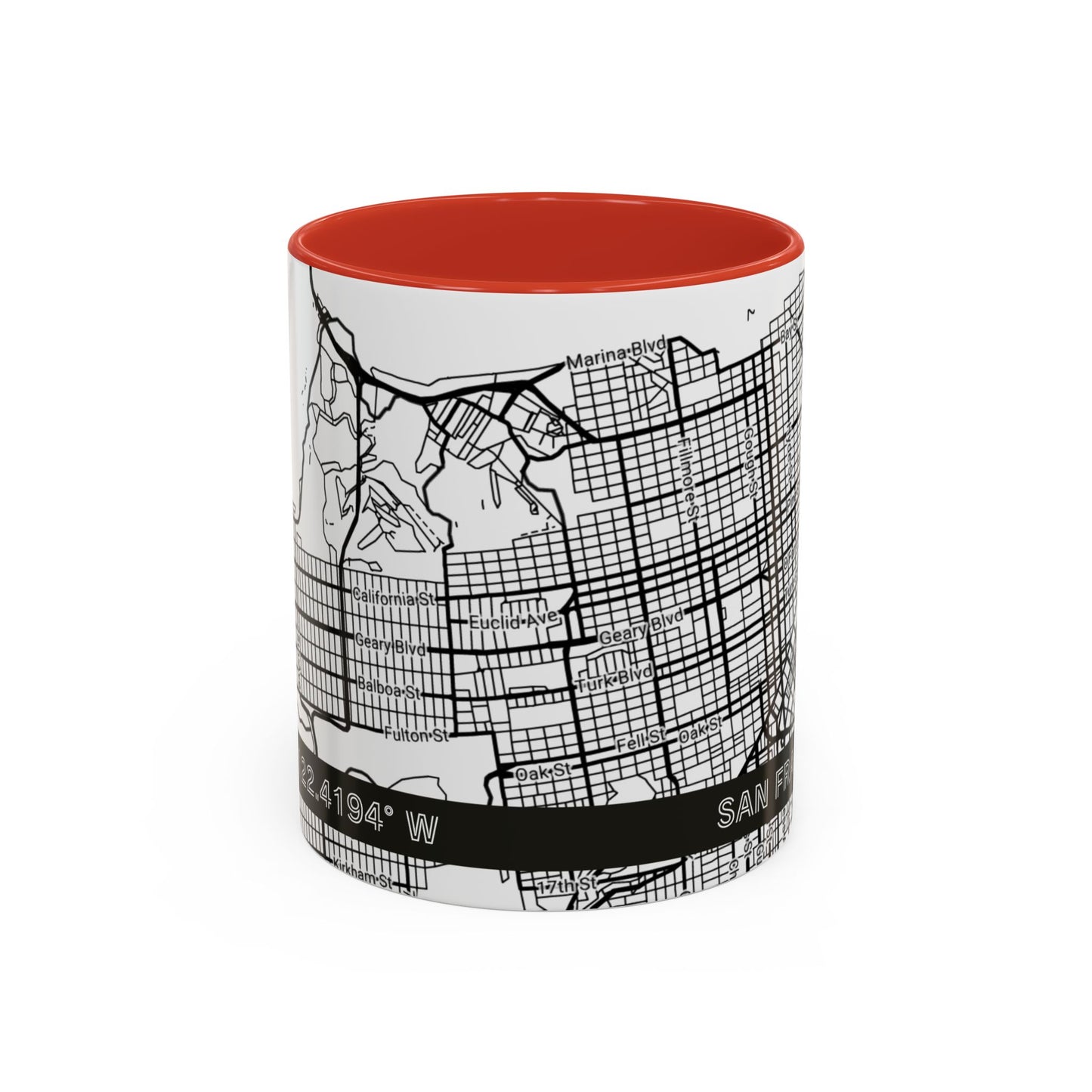 SAN FRANCISCO City Map - Personalized Coffee Mug