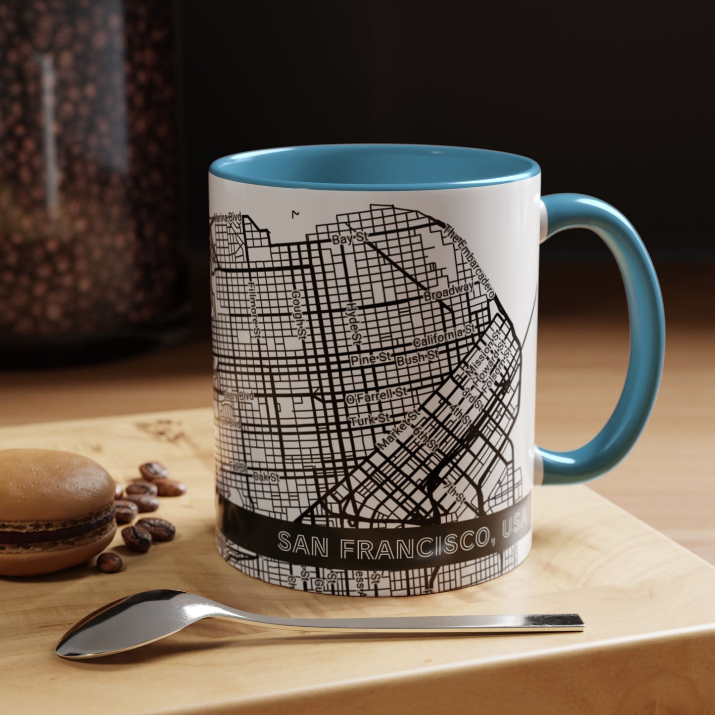 SAN FRANCISCO City Map - Personalized Coffee Mug