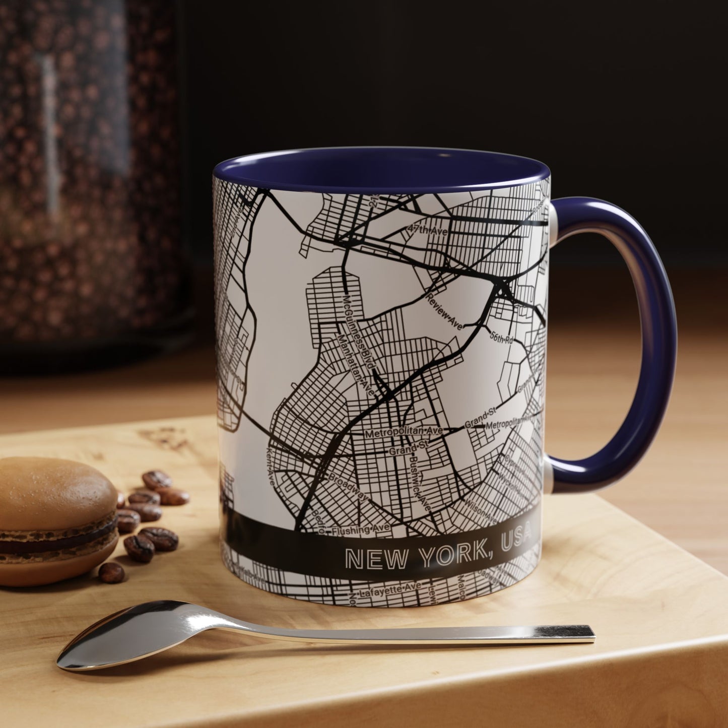 NEW YORK City Map - Personalized Coffee Mug
