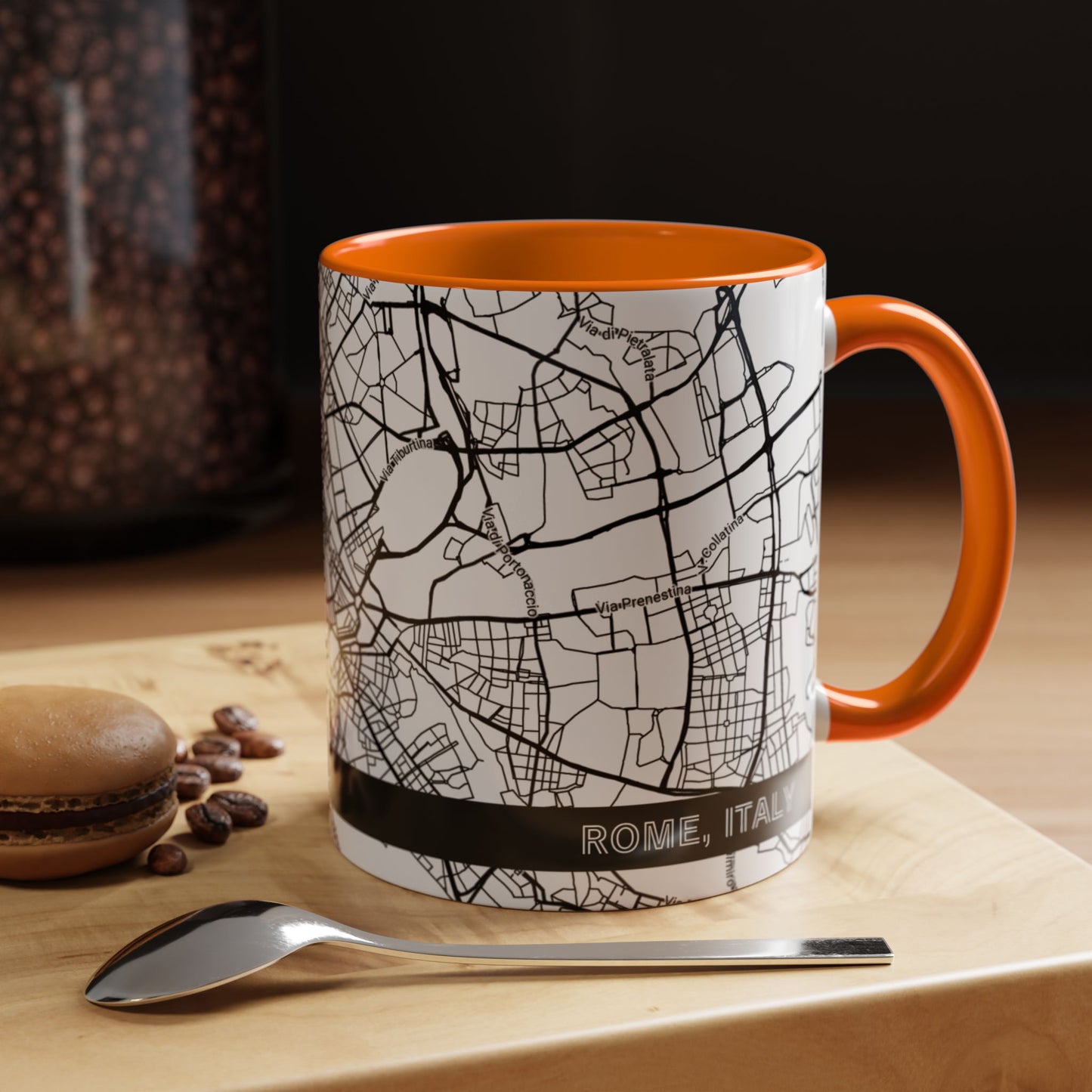 ROME Italy City Map - Personalized Coffee Mug