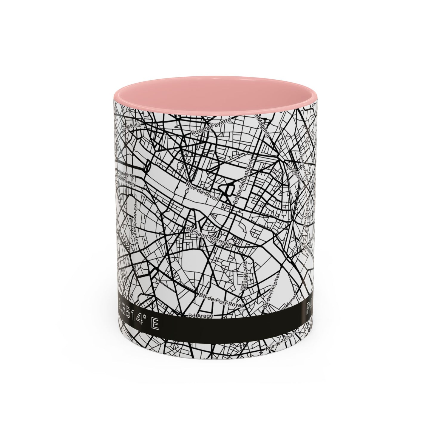 PARIS France City Map - Personalized Coffee Mug