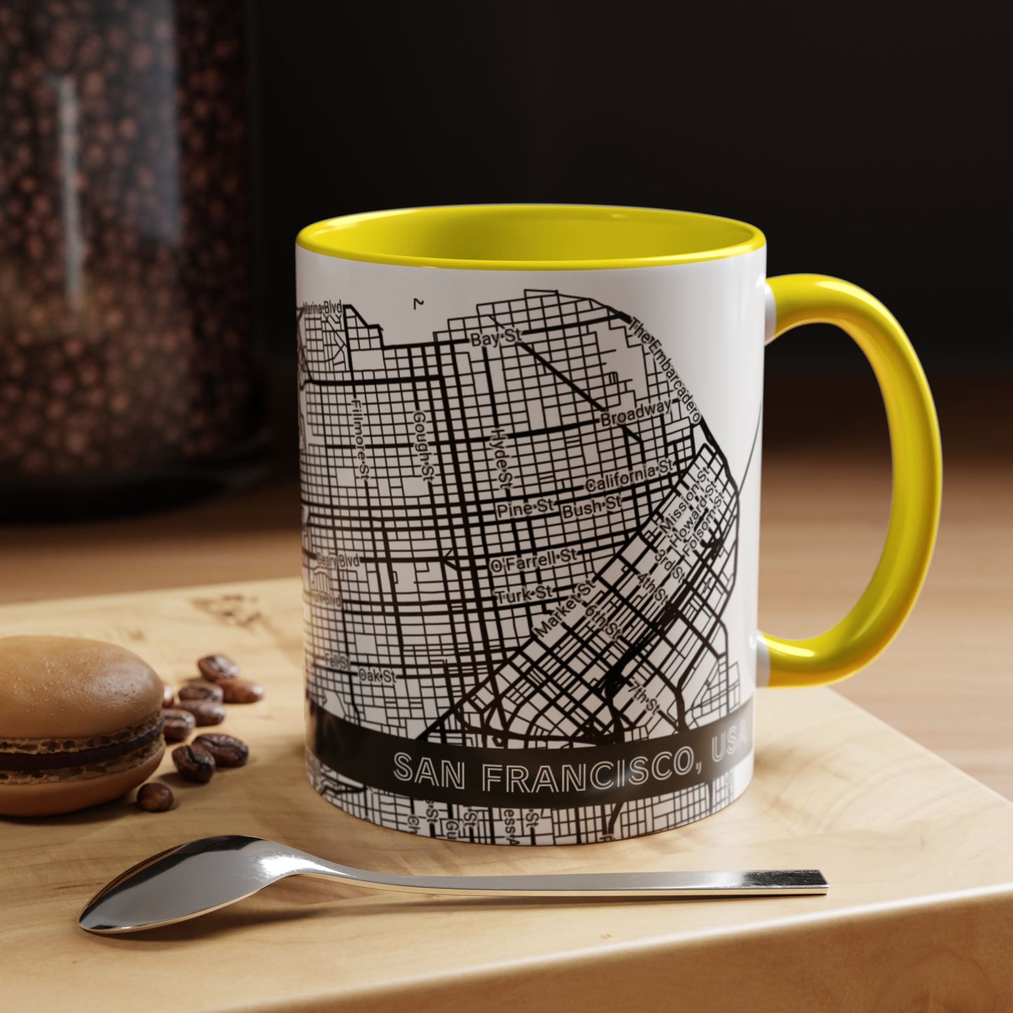 SAN FRANCISCO City Map - Personalized Coffee Mug