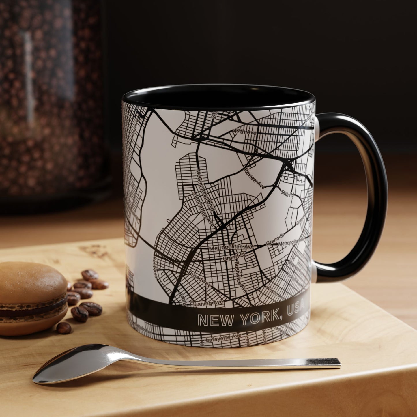 NEW YORK City Map - Personalized Coffee Mug