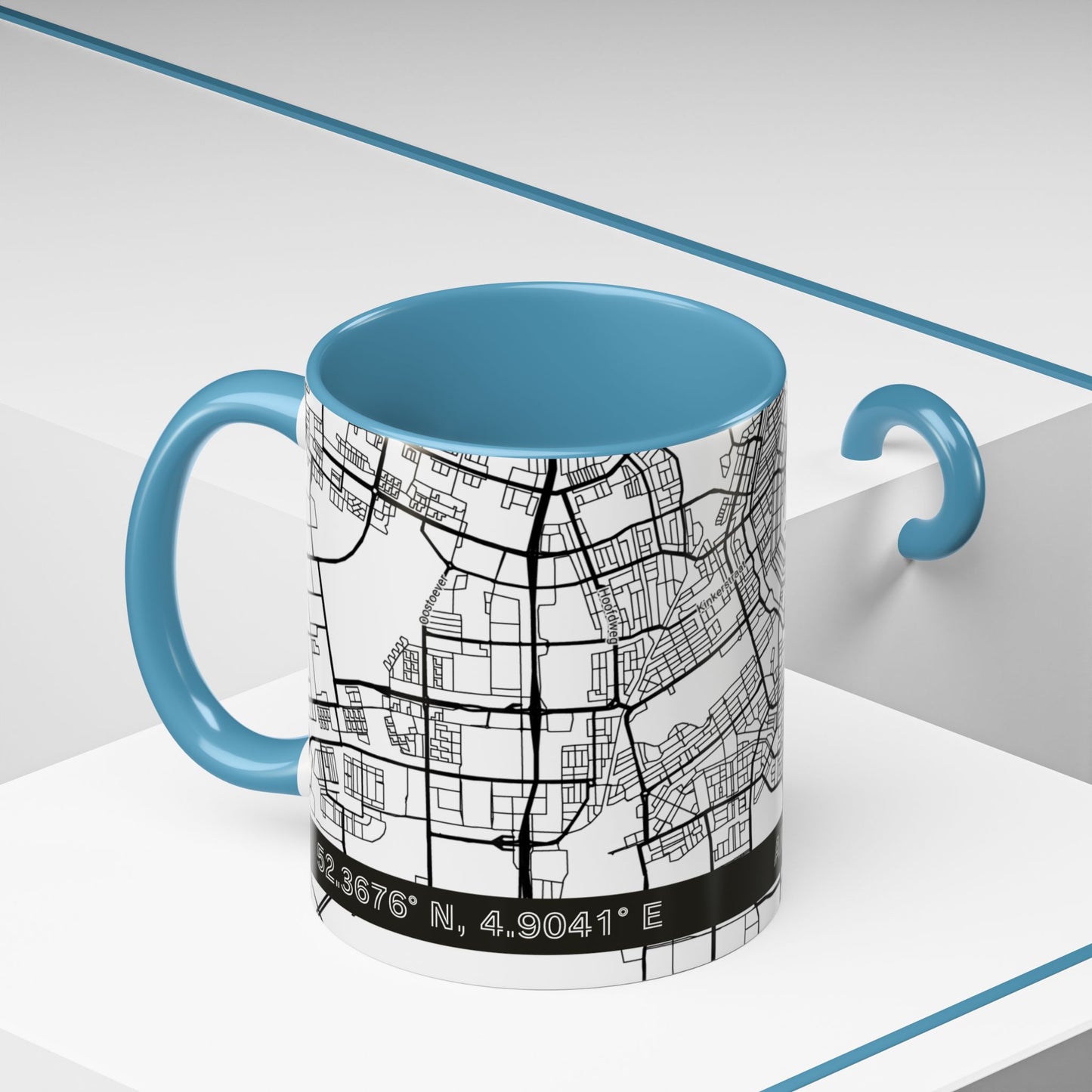 AMSTERDAM Netherlands City Map - Personalized Coffee Mug