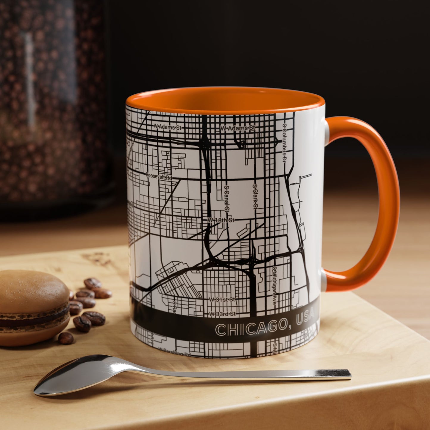 CHICAGO City Map - Personalized Coffee Mug