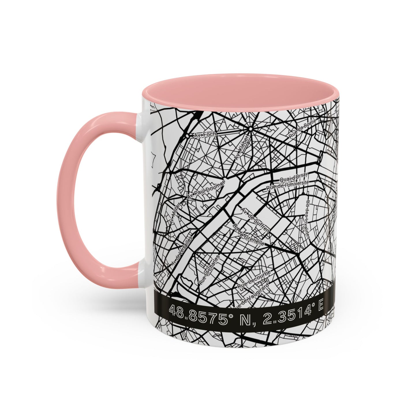 PARIS France City Map - Personalized Coffee Mug