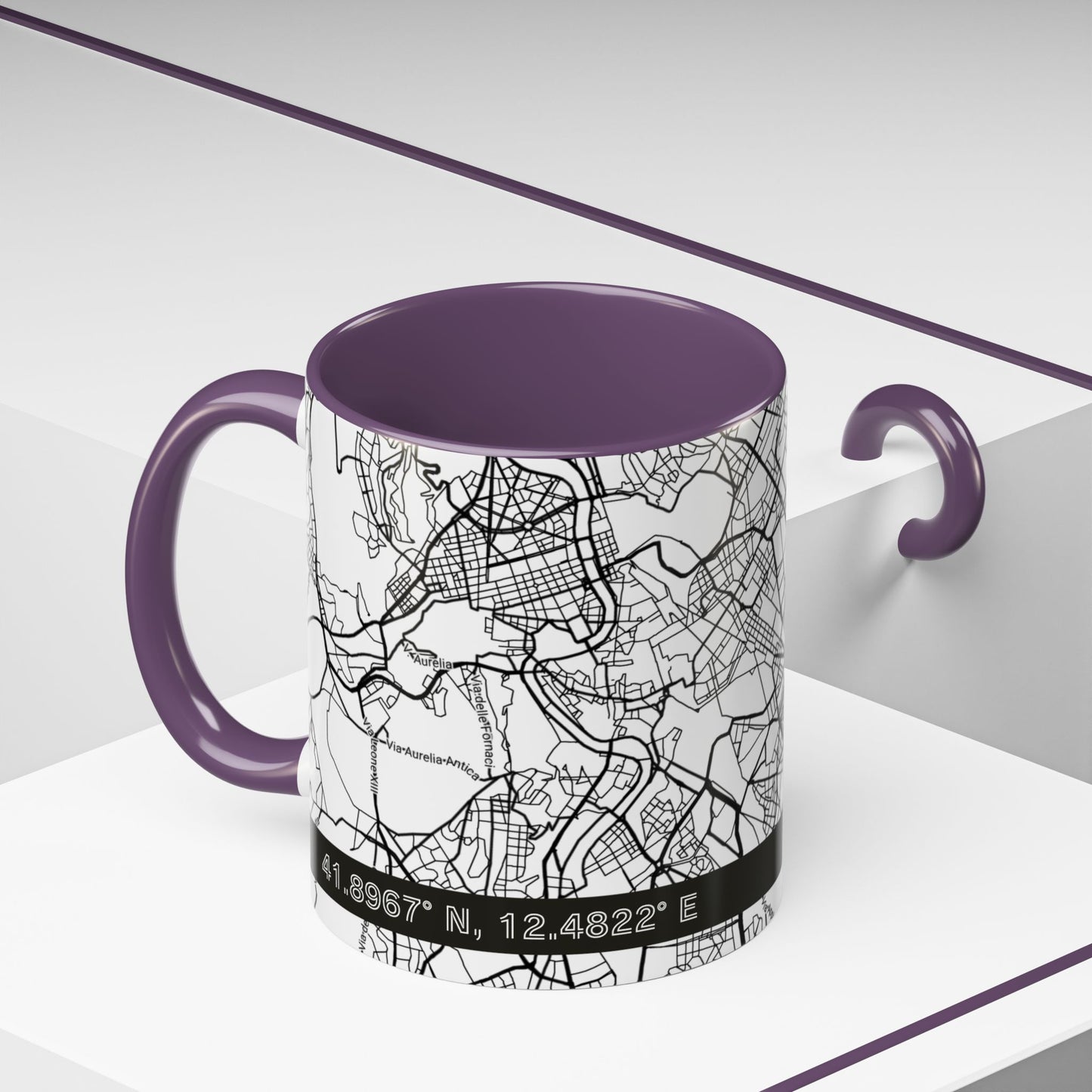 ROME Italy City Map - Personalized Coffee Mug