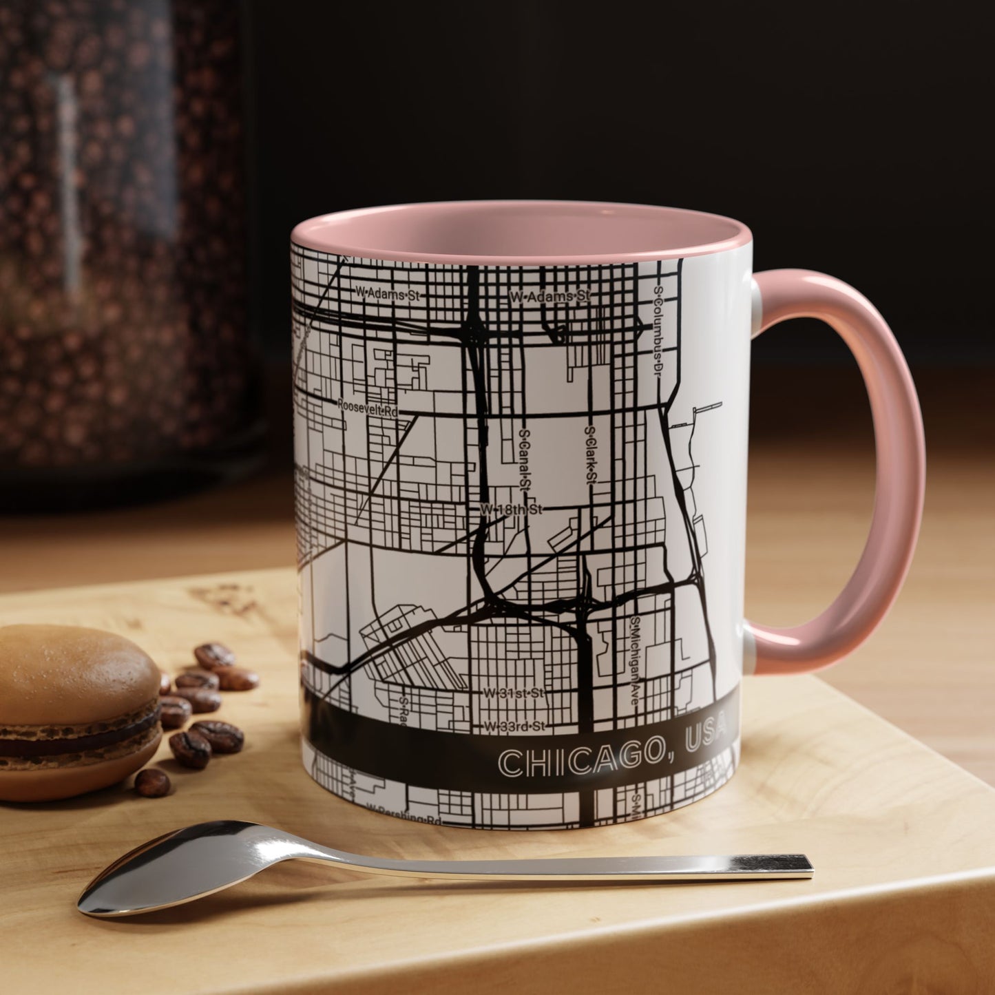 CHICAGO City Map - Personalized Coffee Mug