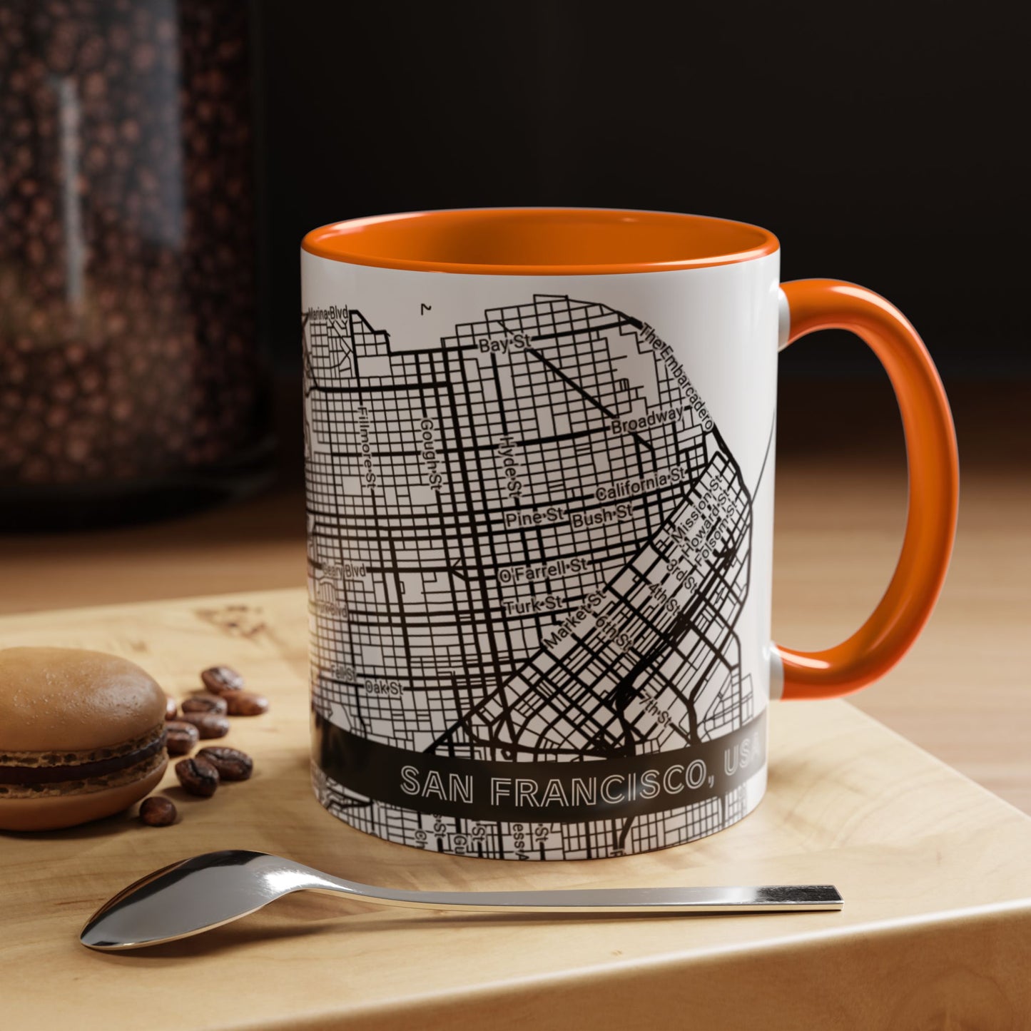SAN FRANCISCO City Map - Personalized Coffee Mug