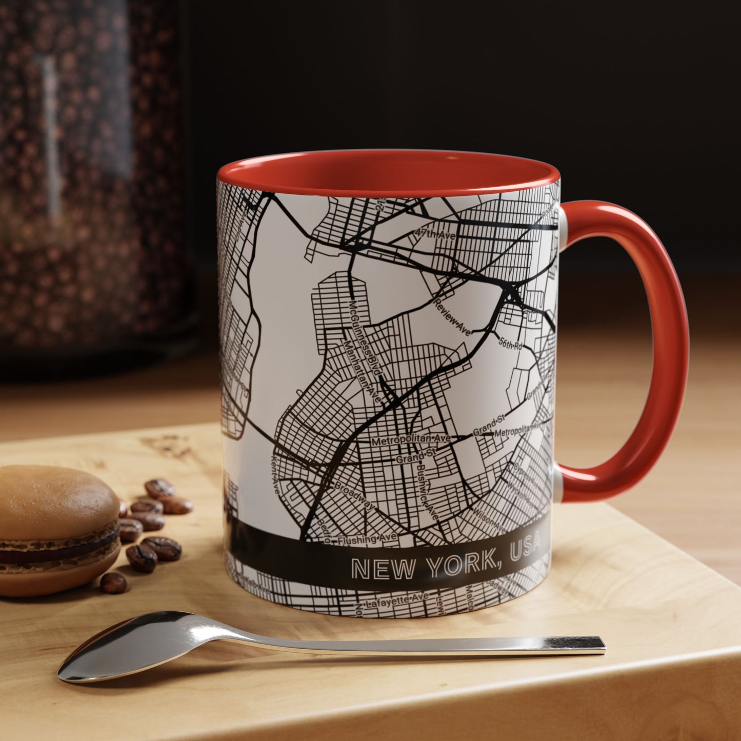 NEW YORK City Map - Personalized Coffee Mug