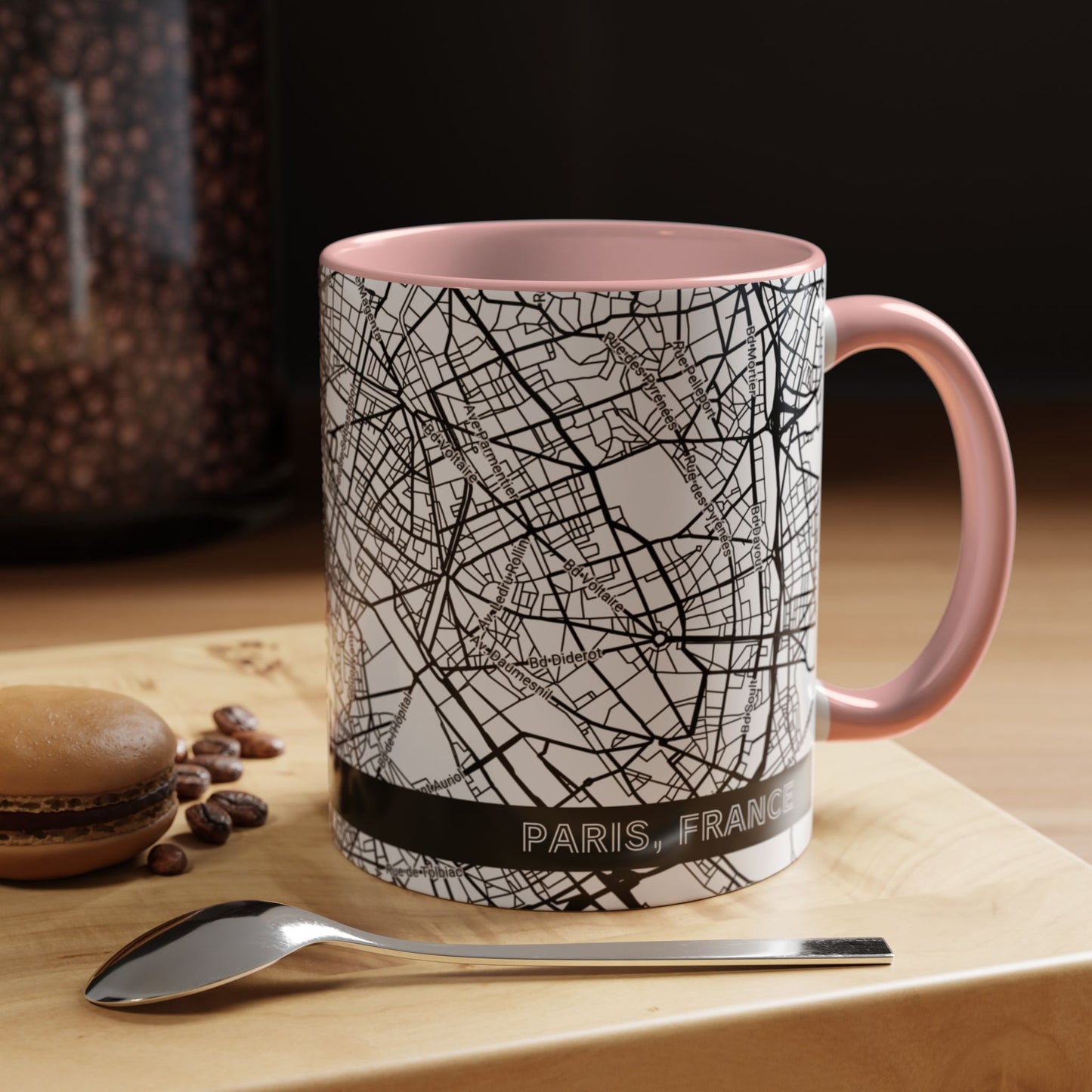 PARIS France City Map - Personalized Coffee Mug