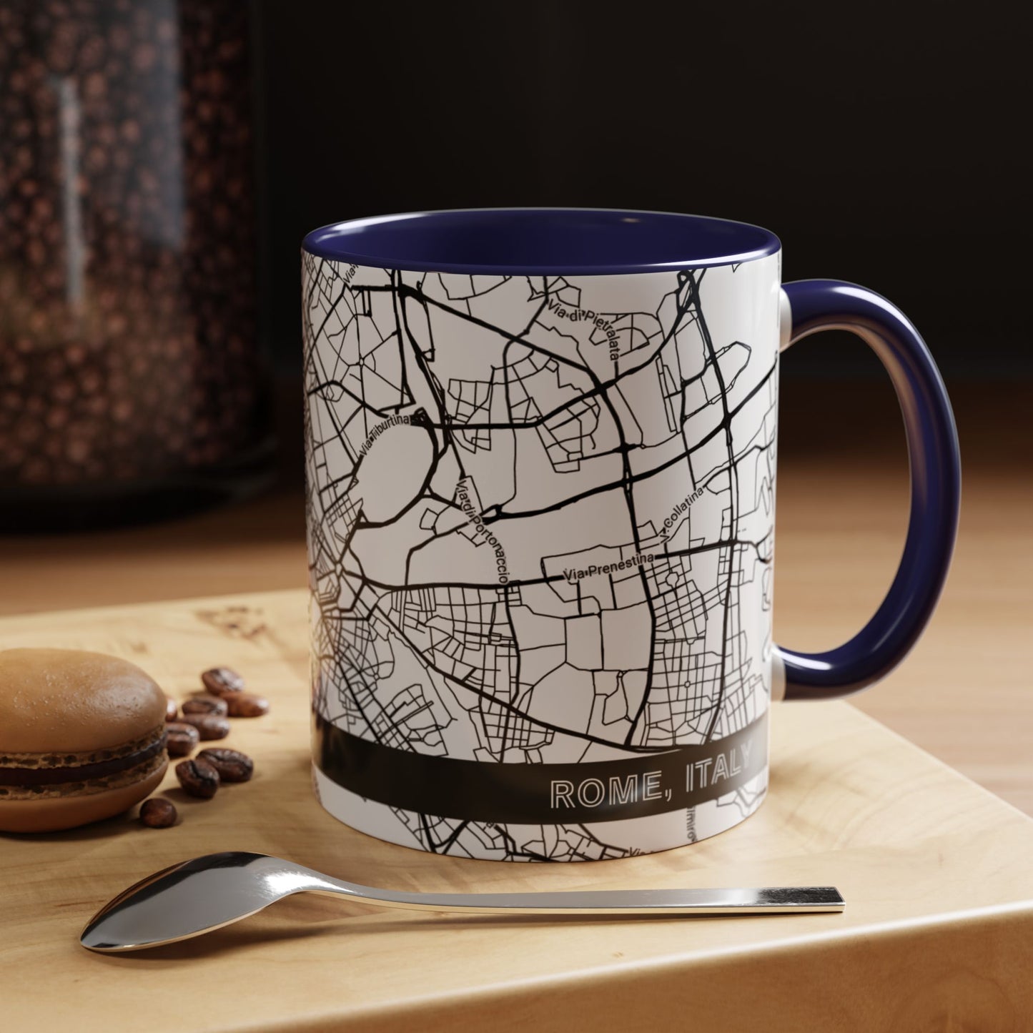 ROME Italy City Map - Personalized Coffee Mug