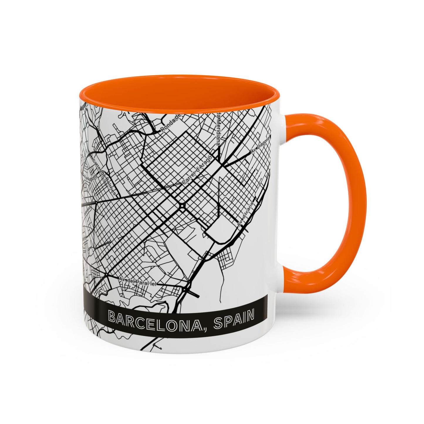 BARCELONA Spain City Map - Personalized Coffee Mug