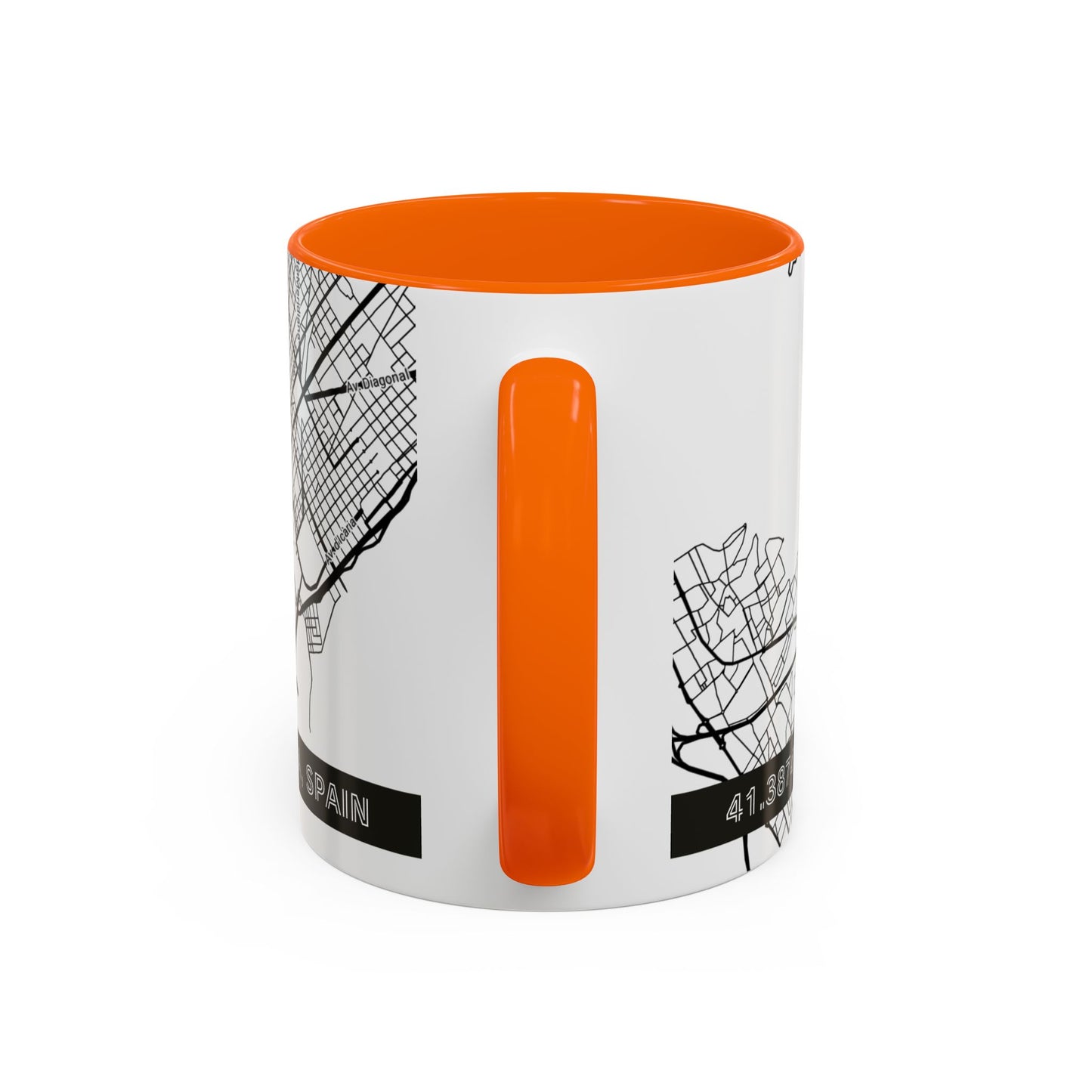 BARCELONA Spain City Map - Personalized Coffee Mug