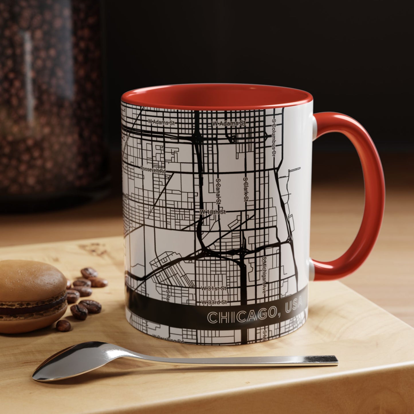 CHICAGO City Map - Personalized Coffee Mug