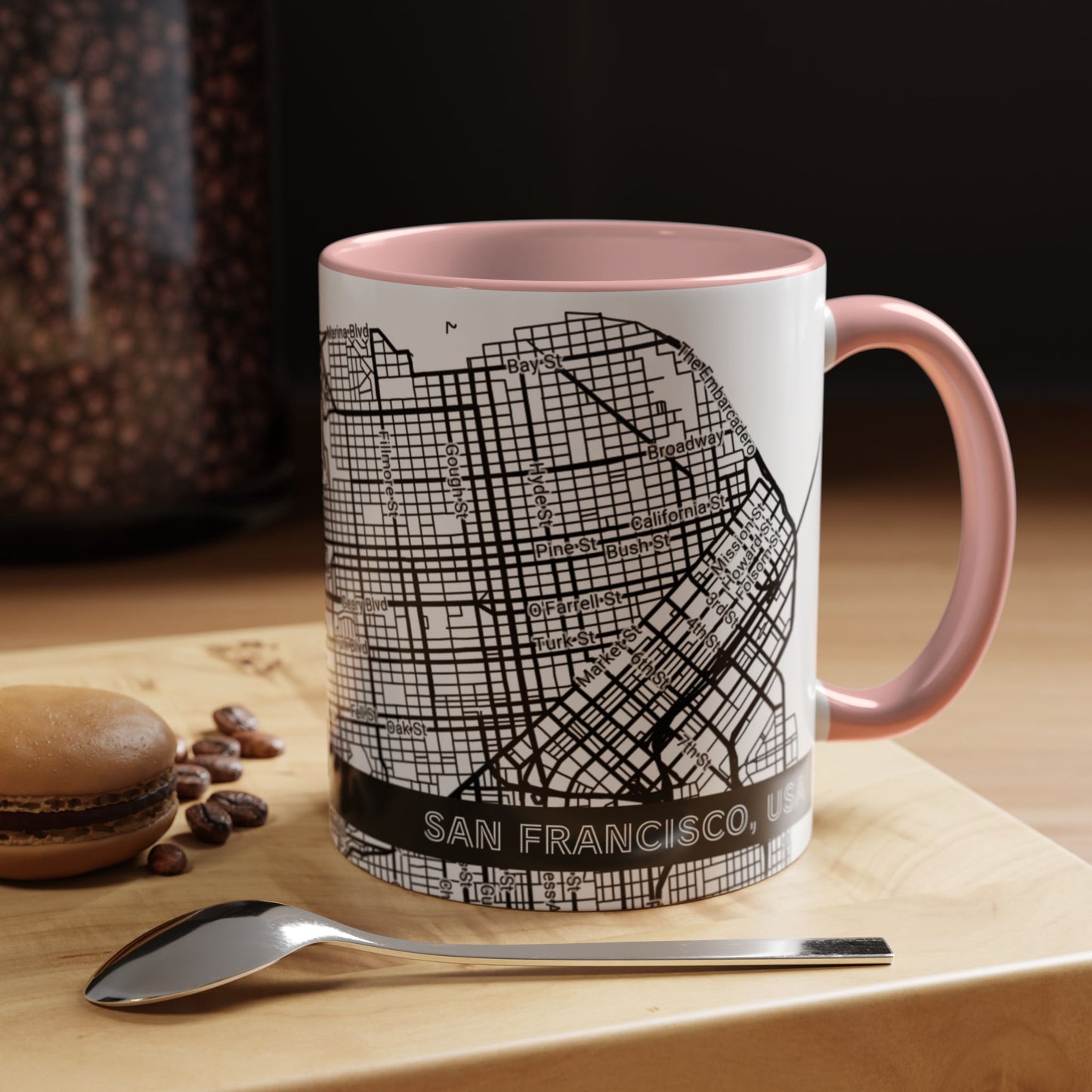 SAN FRANCISCO City Map - Personalized Coffee Mug