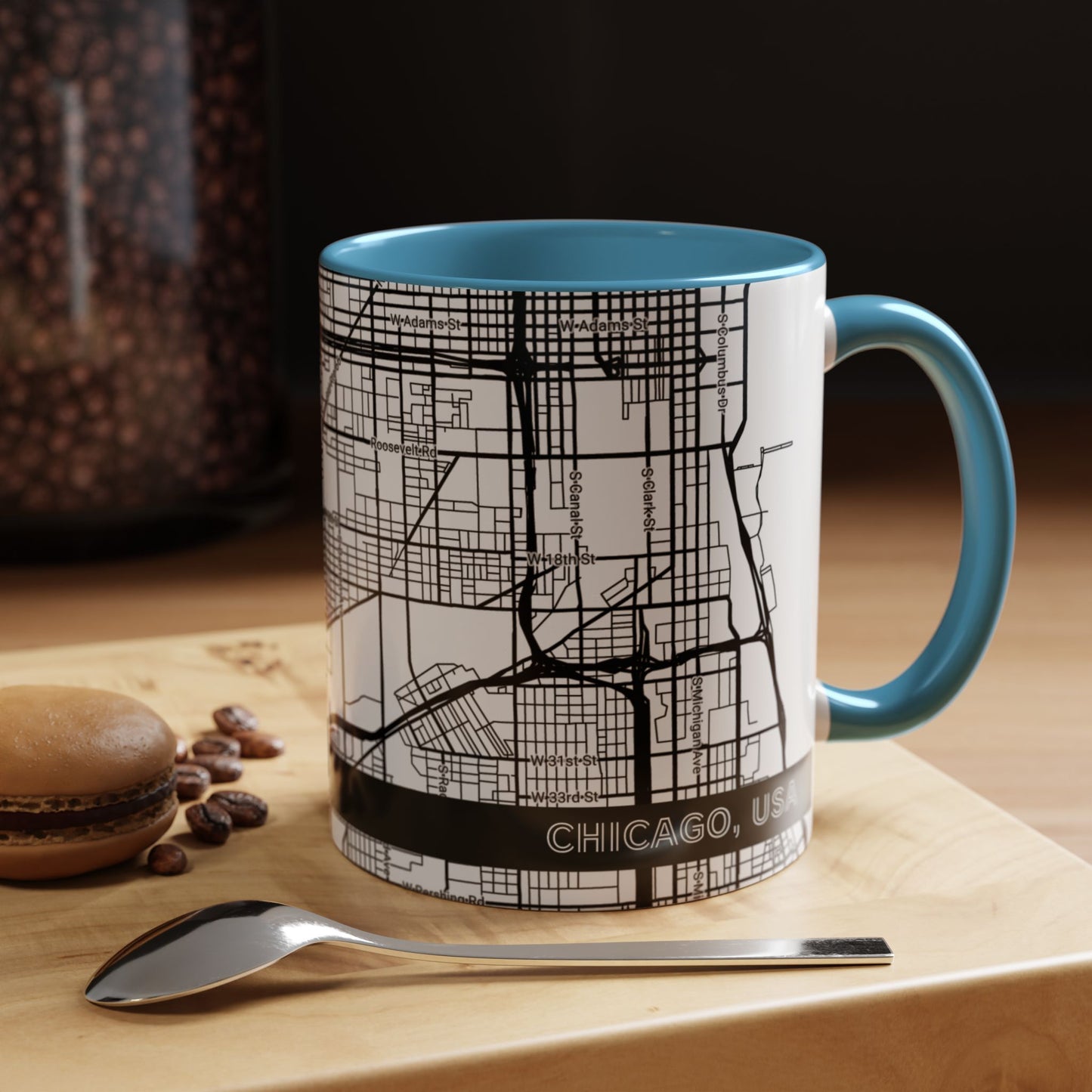 CHICAGO City Map - Personalized Coffee Mug