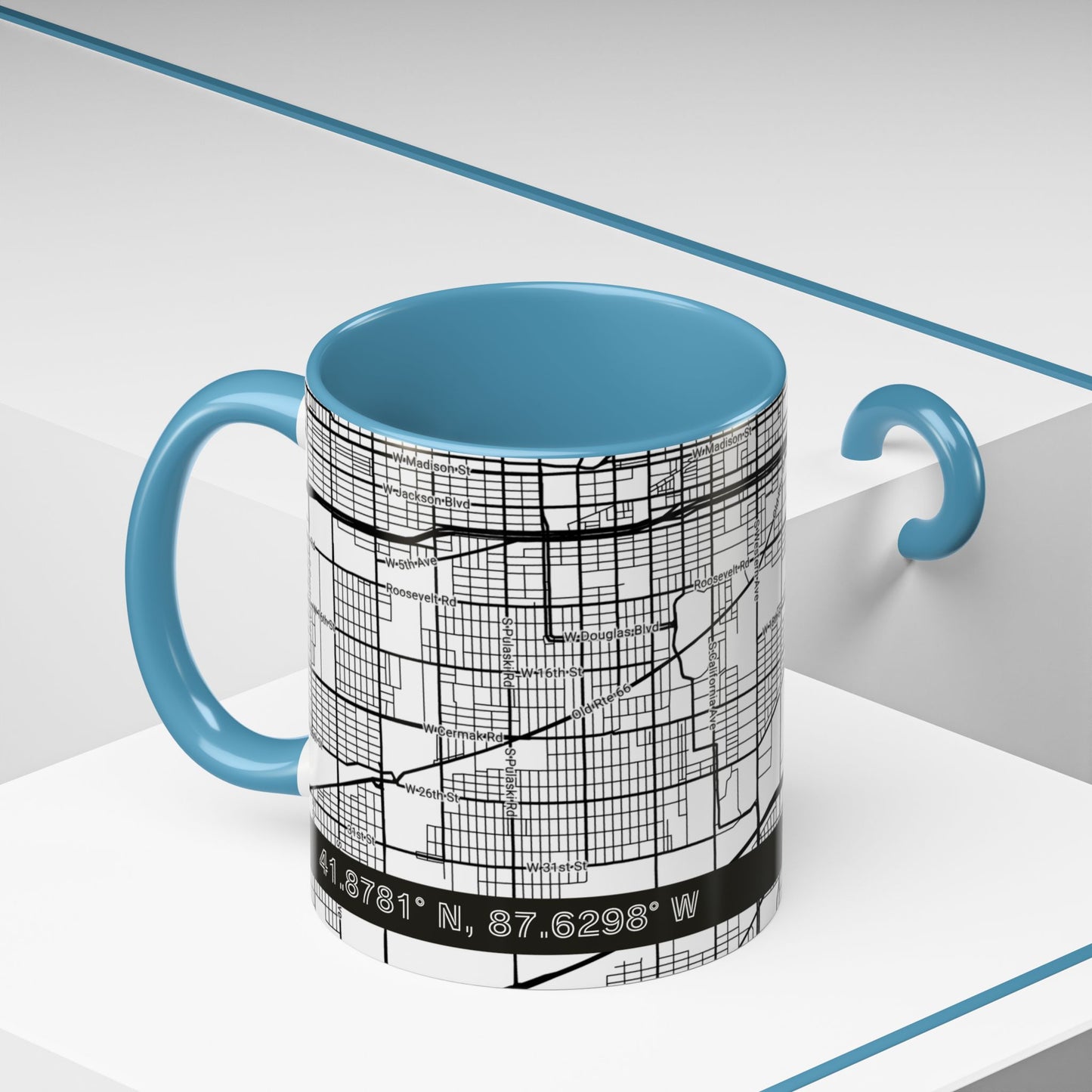 CHICAGO City Map - Personalized Coffee Mug