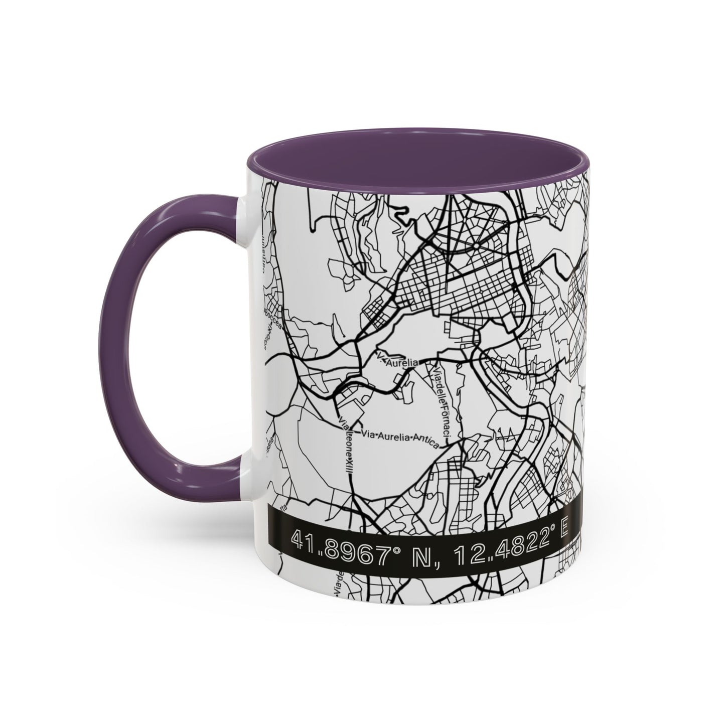 ROME Italy City Map - Personalized Coffee Mug