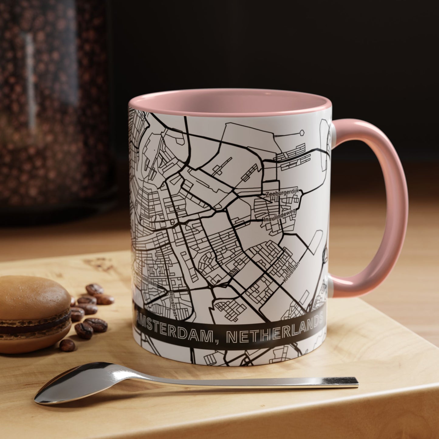 AMSTERDAM Netherlands City Map - Personalized Coffee Mug