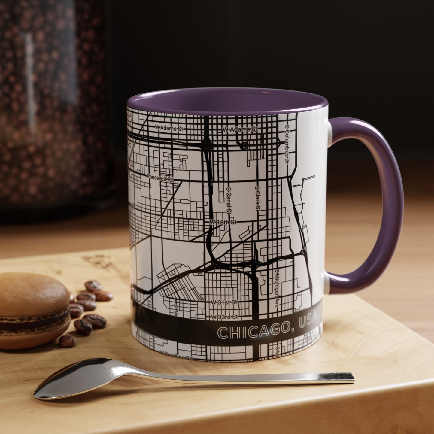 CHICAGO City Map - Personalized Coffee Mug
