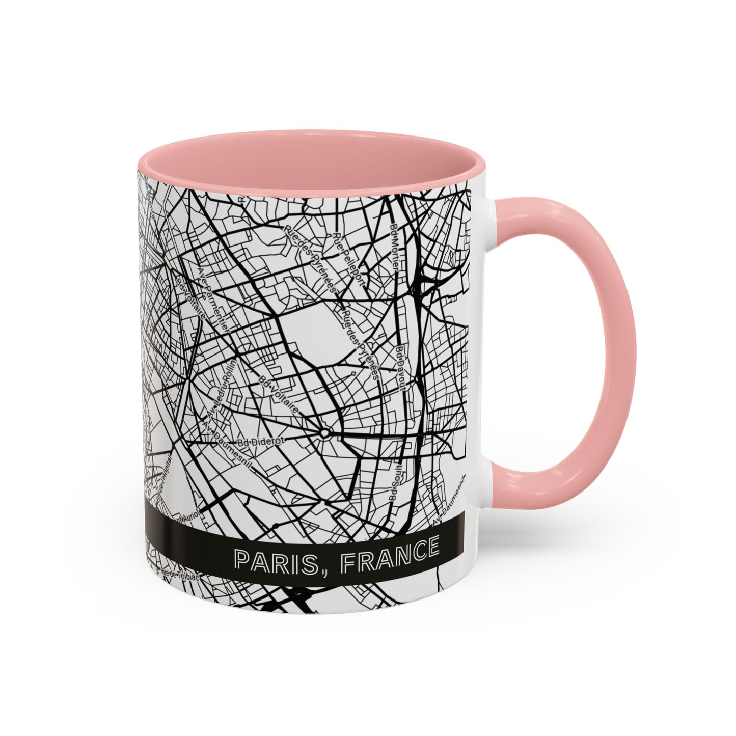 PARIS France City Map - Personalized Coffee Mug