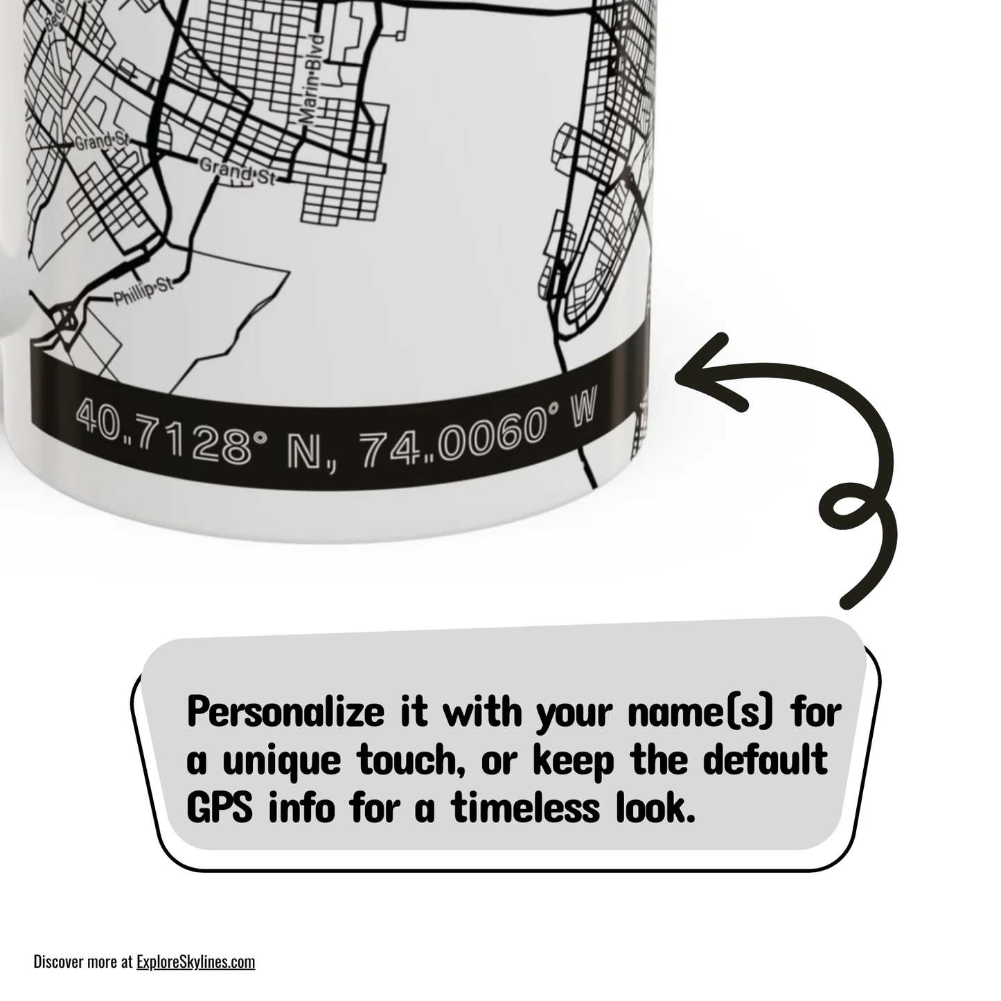 CHICAGO City Map - Personalized Coffee Mug