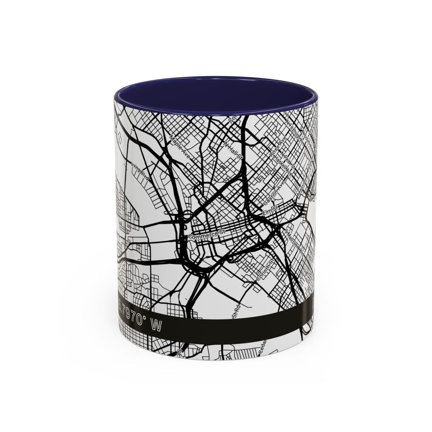 DALLAS City Map - Personalized Coffee Mug