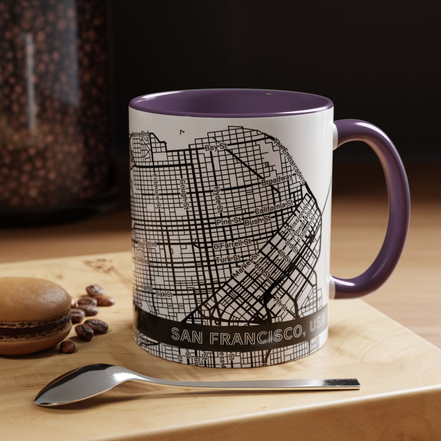 SAN FRANCISCO City Map - Personalized Coffee Mug