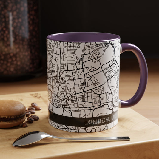LONDON United Kingdom City Map - Personalized Coffee Mug