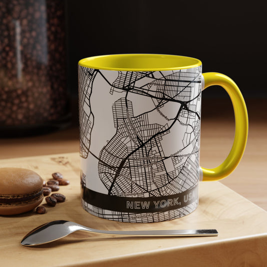NEW YORK City Map - Personalized Coffee Mug