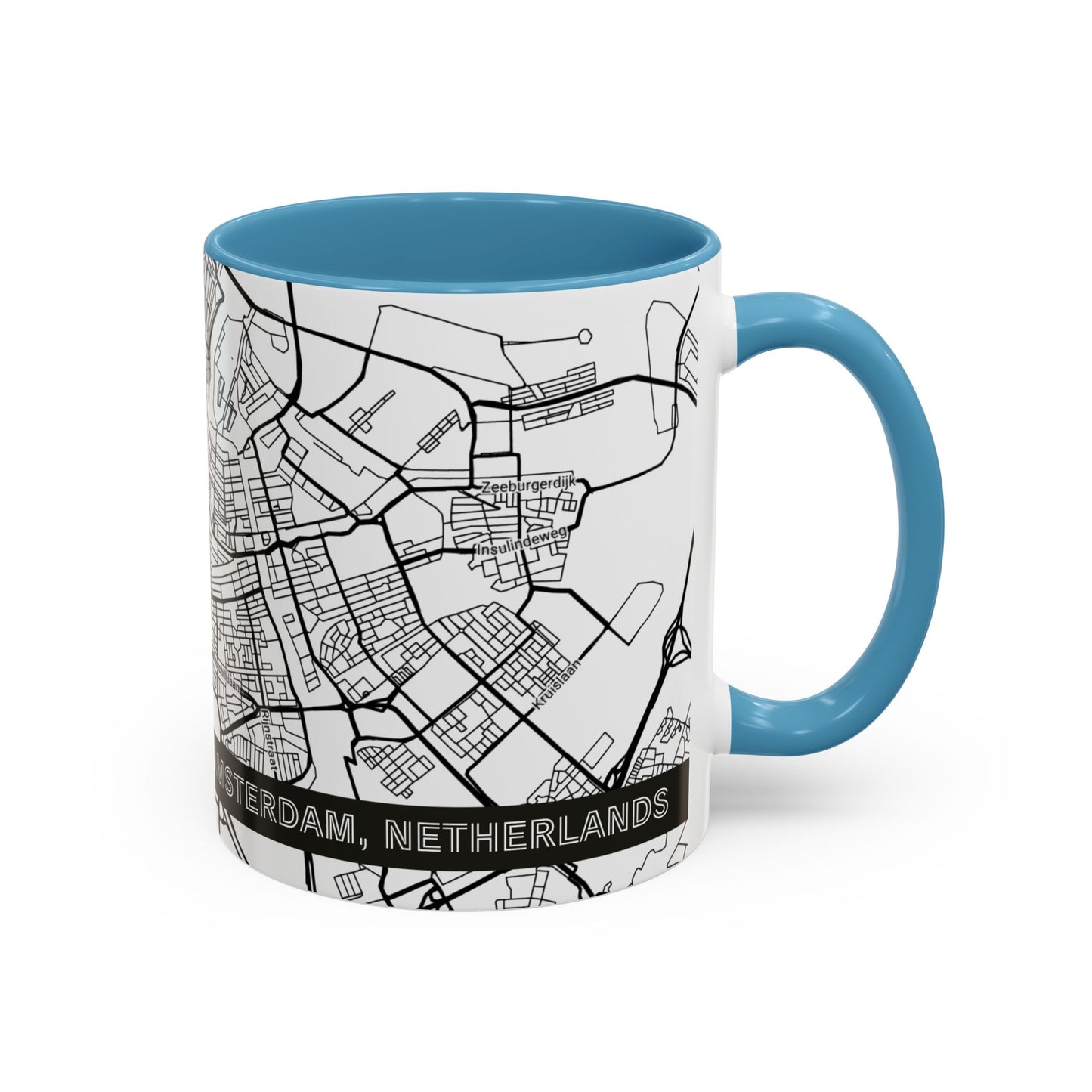 AMSTERDAM Netherlands City Map - Personalized Coffee Mug