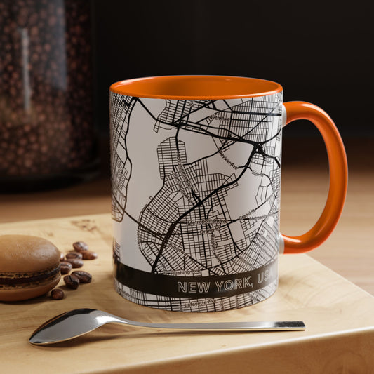 NEW YORK City Map - Personalized Coffee Mug