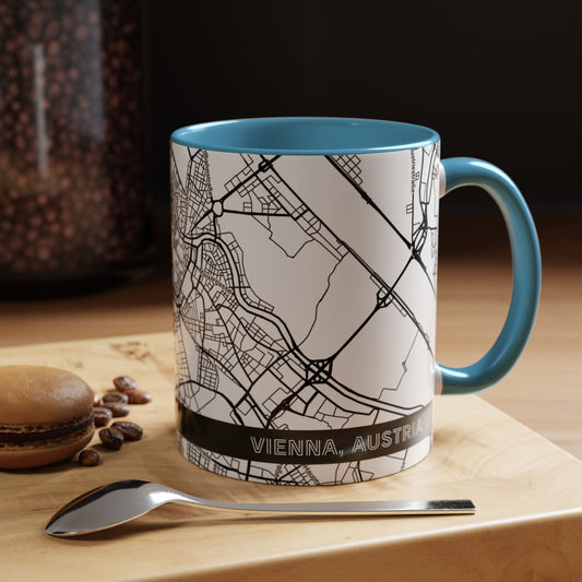 VIENNA Austria City Map - Personalized Coffee Mug