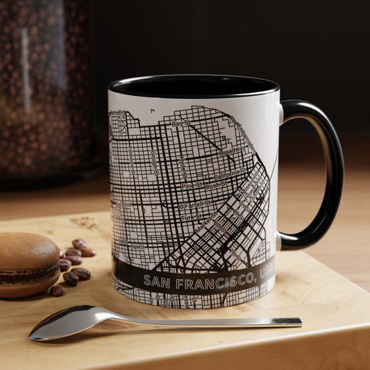 SAN FRANCISCO City Map - Personalized Coffee Mug